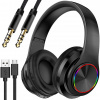 BEZDRÔTOVÉ SLÚCHADLÁ NA UŠI BLUETOOTH 5.0 MIKROFÓN RGB PODSVIETENIE