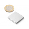SOLLAU Neodymový magnet hranol 26x26x4 mm, 35UH, ponikelovaný