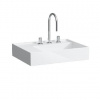 Laufen Kartell - Umývadlo, 60x46 cm, s 3 otvormi na batériu, SaphirKeramik, s LCC, biela H8103354001581