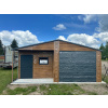 Plechová garáž s výklenkom 6,5 × 5 m WOODLINE