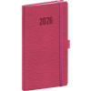 NOTIQUE Vreckový diár Rivoli 2026, ružový, 9 x 15,5 cm