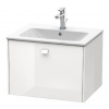 Duravit Brioso - Umývadlová skrinka 44x62x48 cm, 1 zásuvka, lesklá biela BR400102222