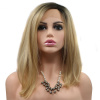 Blond paruka Krátka blond parochňa so sieťkou (lace front)