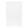 Biely viskózny kôš na bielizeň s vekom Compactor Laundry Basket Linen, výška 60 cm