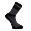 CSX-MEDVĚD vlněné merino ponožky COMPRESSOX Tm. šedá / Černá 43-46 1 pár