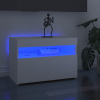 vidaXL TV skrinka s LED svetlami biela 60x35x40 cm 804409