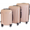 Súprava 3 kufrov T-class 796, M, L, XL, ABS, TSA zámok (champagne) 8594206310404