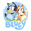 CUKROVÁ TLAČ jedlý obrázok na tortu Cukrová hmota Bluey Pes Modrý #14