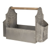 Clayre & Eef Retro plechová bednička na záhradné náradie - 50 * 26 * 23 cm - Clayre & Eef