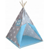 Detský stan tipi, modro-šedý, s príslušenstvom