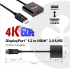 Club3D Active DisplayPort adaptér 1.2 na HDMI 2.0 4K60Hz UHD, 20cm CAC-2070