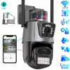 DVOJITÁ VONKAJŠIA WIFI IP KAMERA 1080p FULL HD 2x3MP ZOOM 4x DETEKCIA
