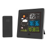 Solight meteostanica, farebný LCD, teplota, vlhkosť, RCC, čierna