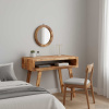 vidaXL Toaletné stolíky do spálne s poličkou s úložiskom so zrkadlom Masívne mango drevo