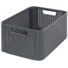 Curver úložný box RATTAN Style2 - M - antracit 03615-308