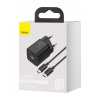 Rýchlonabíjačka Baseus Super Si 25W vrátane dátového kábla USB-C čierna