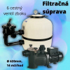 Aquashop Bazénová filtračná sada, laminátový filter a čerpadlo, 14 m3/hod, 620mm