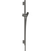 HANSGROHE Unica S Puro sprchová tyč 65 cm (obsahuje jazdec) a sprchová hadica 160 cm, kartáčovaný čierny chróm, 28632340