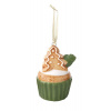 Vianočná porcelánová ozdoba vianočné motívy Christmas Decorations 1ks, Easy Life - Cupcake