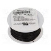 Vodič lanko Cu 0,35mm2 22AWG čierna teflón 30m