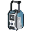 Makita Baustellenradio DMR115 odolné rádio DAB, DAB+ AUX, Bluetooth, USB odolné proti striekajúcej vode, nárazuvzdorné tyrkysová, čierna, strieborná; DMR115
