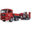 Auto Bruder 2774 Podvalník MAN TGA s teleskopickým nakladačom Manitou