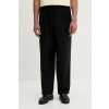 Calvin Klein nohavice pánske s vlnou LV04LE605G čierna 30