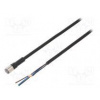 Připojovací kabel M8 PIN 3 přímý Dél 5m zástrčka 1A -10÷80°C