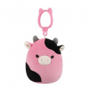 Squishmallows Kľúčenka Čierno ružová krava - Pollyanna 9 cm