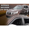 Deflektory - Nissan Navara od 2014 (+zadné)