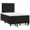 Box spring postel s matrací černá 120 x 190 cm samet Černý 3270483