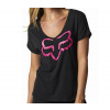 Dámske tričko FOX Boundary Ss Top - Black / Pink vel. S