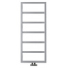 SAPHO DENALI 55,5 x 133,6cm 411W kúpeľňový radiátor, stredové pripojenie, strieborná, DN613SS