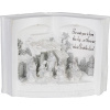 Dekorácia MagicHome Vianoce, Betlehem v knihe, anglický názov, 3 LED, 3xAA, interiér, 27,50x12x19 cm