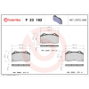 BREMBO Sada brzdových platničiek kotúčovej brzdy BREMBO P 23 182