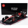 Nzg Alfa romeo F1 C43 Team Stake N 24 Spanish Gp 2023 Zhou Guanyu - Con Vetrina - S vitrínou 1:18 Black Red