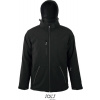 SOL'S | Rock Men, Pánska zimná softshell. bunda, čierna, L