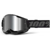 100% STRATA 2 JUNIOR Goggle Black - Mirror Silver Lens