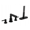Hansgrohe Finoris Batéria na okraj vane, 4-otvorová inštalácia, sBox, matná čierna 76444670-HG