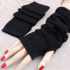 Dámske rukavice dlhé bez prstov - 3 farby Farba: Čierna, Veľkosť: UNI