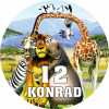 CUKROVÝ OBLÁTOK NA TORTU MADAGASKAR PERSONALIZOVANÝ
