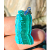 Chryzokol, malachit prívesok (26 x 15 x 5 mm)
