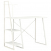 vidaXL Písací stôl s policami, biely 102x50x117 cm - Biela - 62872-17760