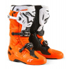 Topánky TECH 10 ENDURO, ALPINESTARS (oranžová fluo/čierna/biela, veľ. 48)