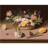 Zuty Diamantové maľovanie ZÁTIŠÍ KVETÍN AMBROSIUS BOSSCHAERT 40x50 cm bez rámu a bez vypnutia plátna