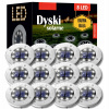 Solárna zapichovacia záhradná lampa - SOLÁRNE LAMPY ZÁHRADNÝ DISK ZÁHRADNÉ SVETLÁ ZEMNÉ KOTÚČE 12 ks PREMIUM (Solárne žiarovky DISION LAMPS pre záhradné veličky 12 ks Premium)