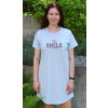 Vienetta Dámska nočná košeľa s krátkym rukávom Méďa Smile: světle šedá M