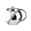 KANVICA NA LÚHOVANIE ČAJU + LÚHOVACIE SITKO 1100ML SKLENENÁ OCEĽOVÁ