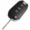 Náhradný obal kľúča 3-tlačítkový, PEUGEOT, CITROEN (HU83) Frekvencia 433 MHz + Transpondér