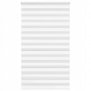 VidaXL Roleta zebra, biela, šírka tkaniny 130,9 cm, polyester